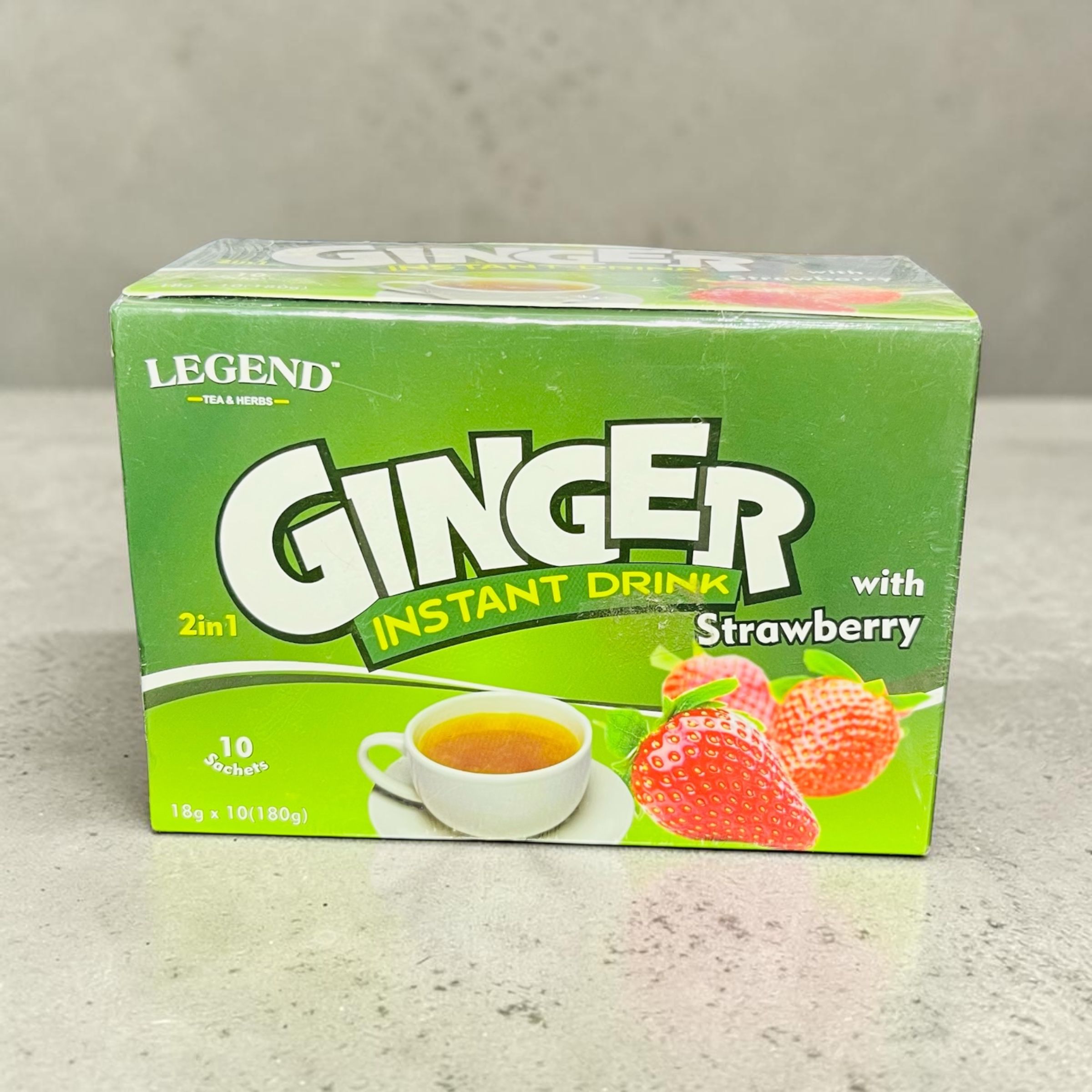 LEGEND GINGER INSTANT DRINK WITH STRAWBERRY 180G